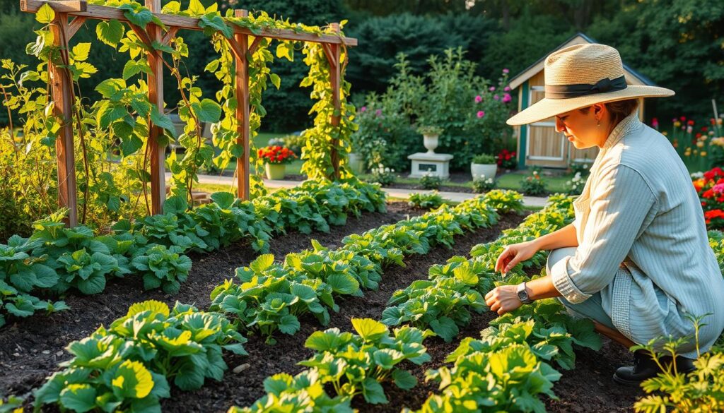 maintaining garden