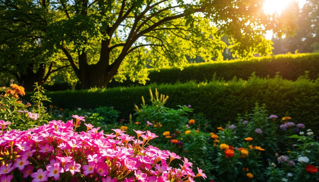 maintaining lush garden