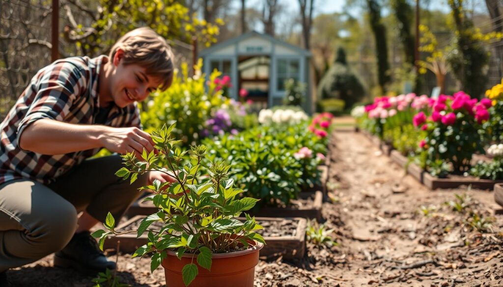maintaining outdoor plants