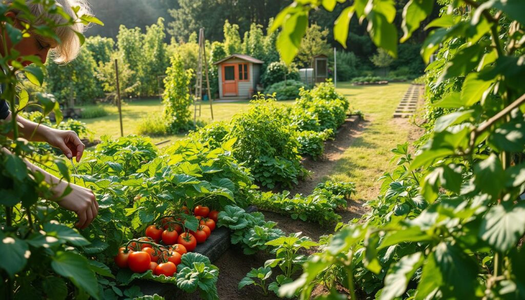 maintaining vegetable garden
