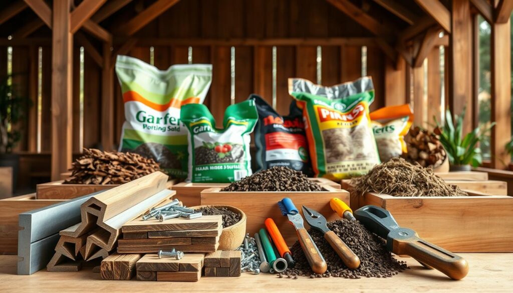 materials for building garden beds