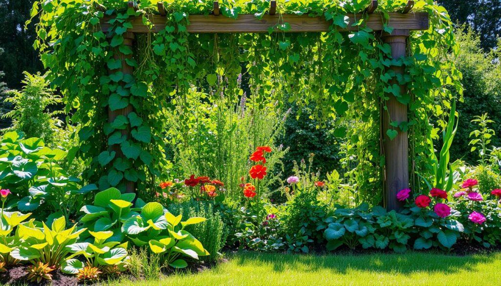 maximizing garden space with trellises