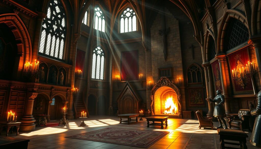 medieval castle interiors