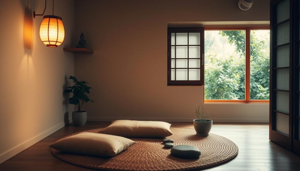 meditation nook zen interior