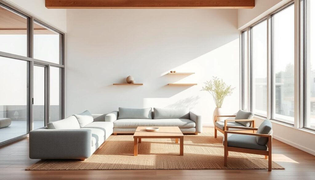 minimalist furniture for open spaces