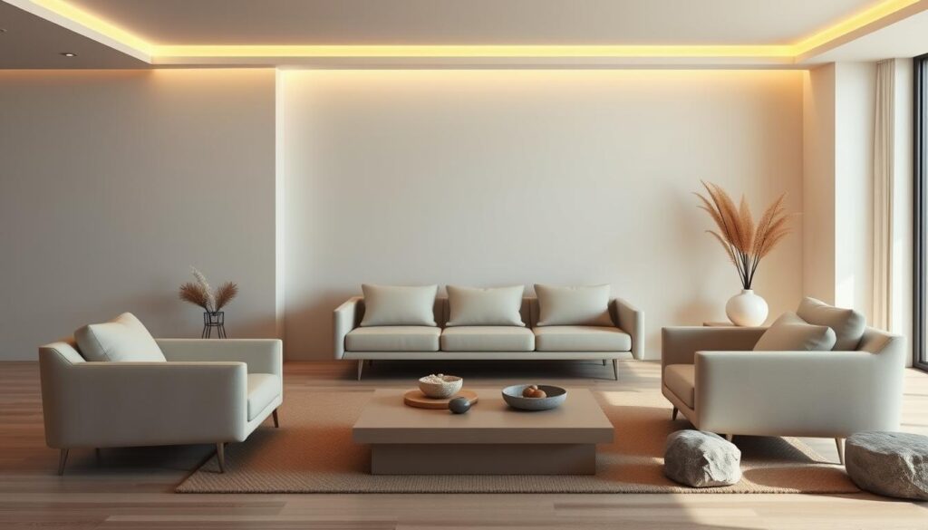 minimalist furniture with clean lines