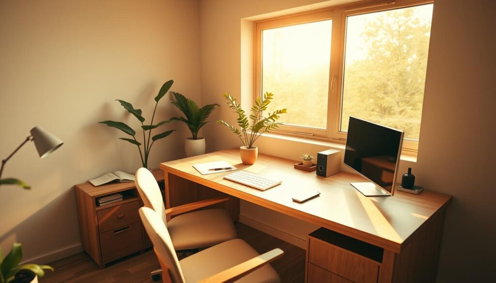 optimized workspace lighting