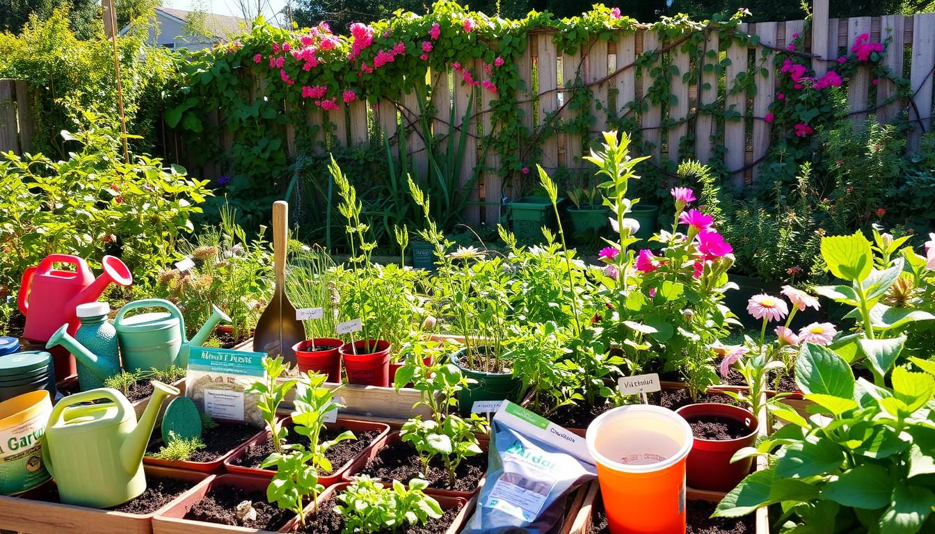 planting backyard