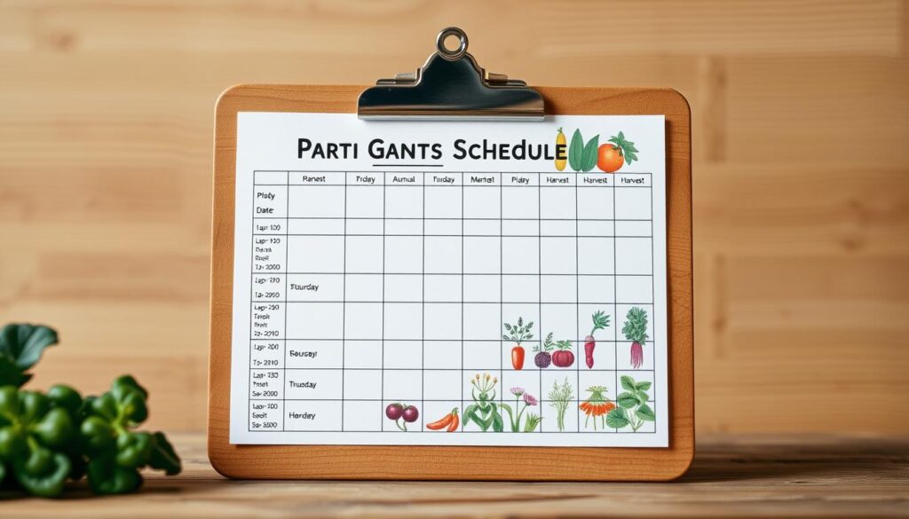 planting schedule