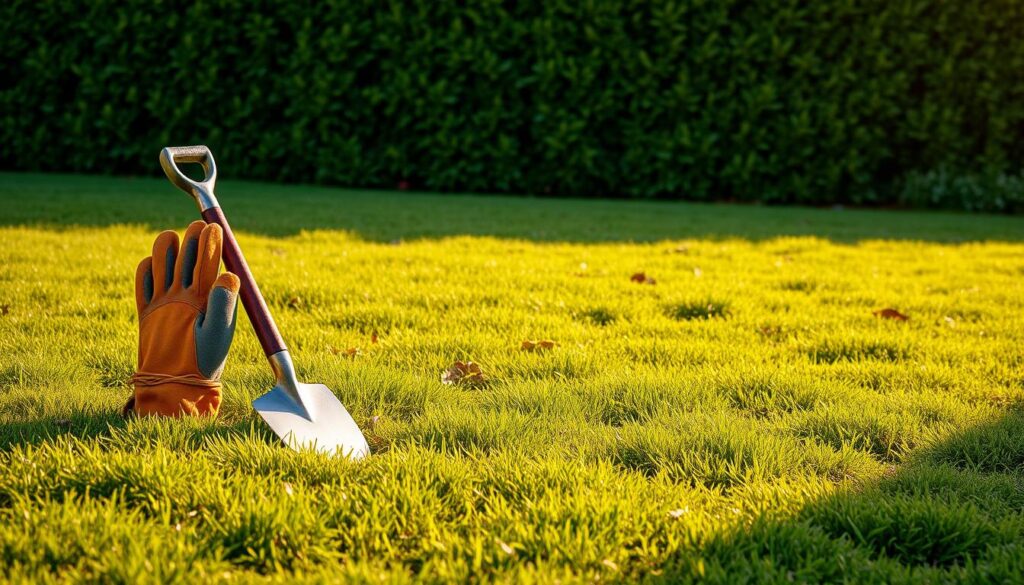 preparing lawn for transformation