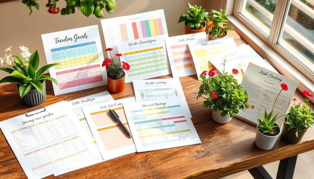 printable garden organization
