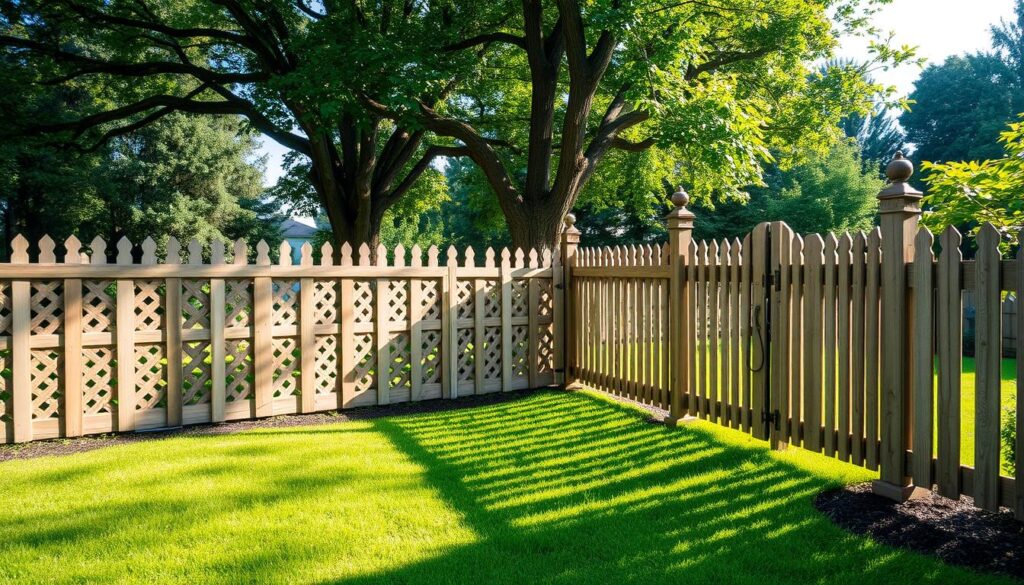 quaint fencing for a polished look