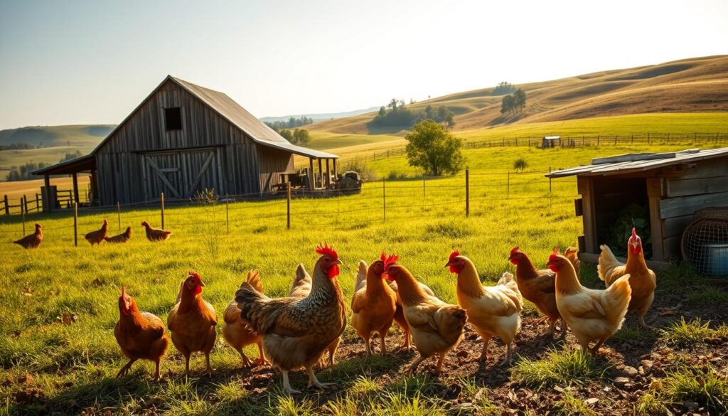 raising chickens for eggs and meat
