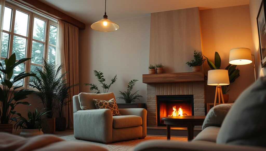relaxing home lighting