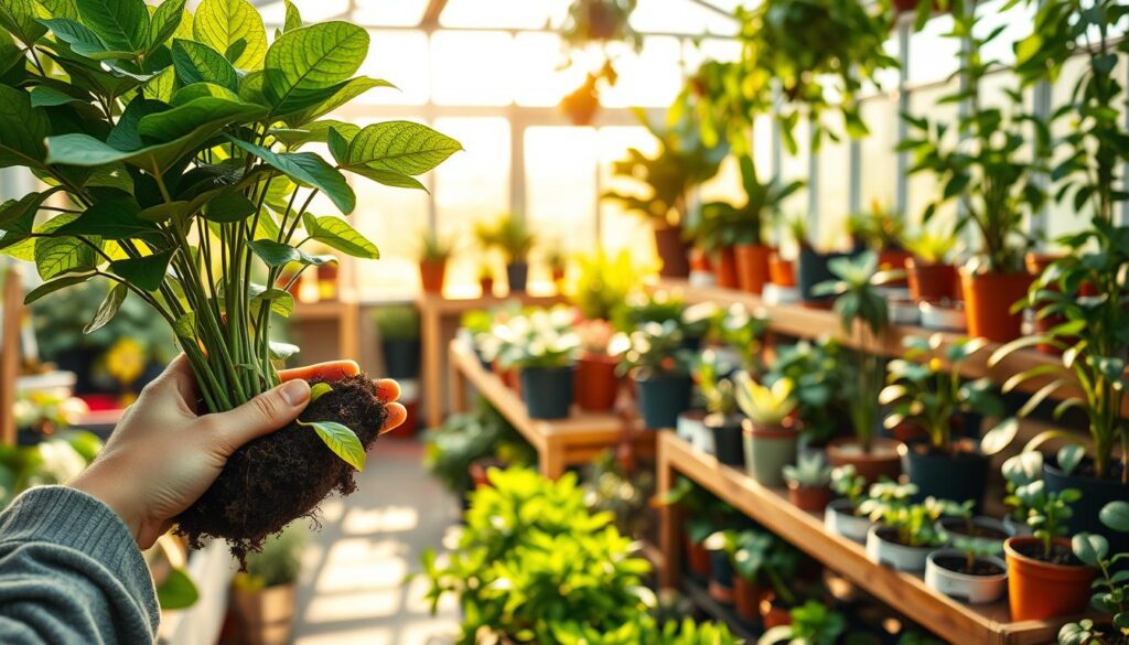 selecting plants