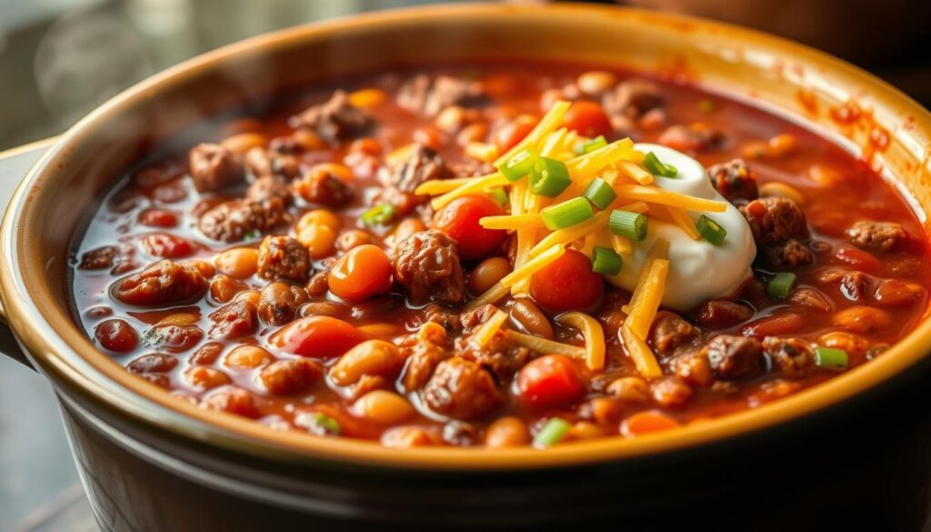 slow cooker chipotle beef chili