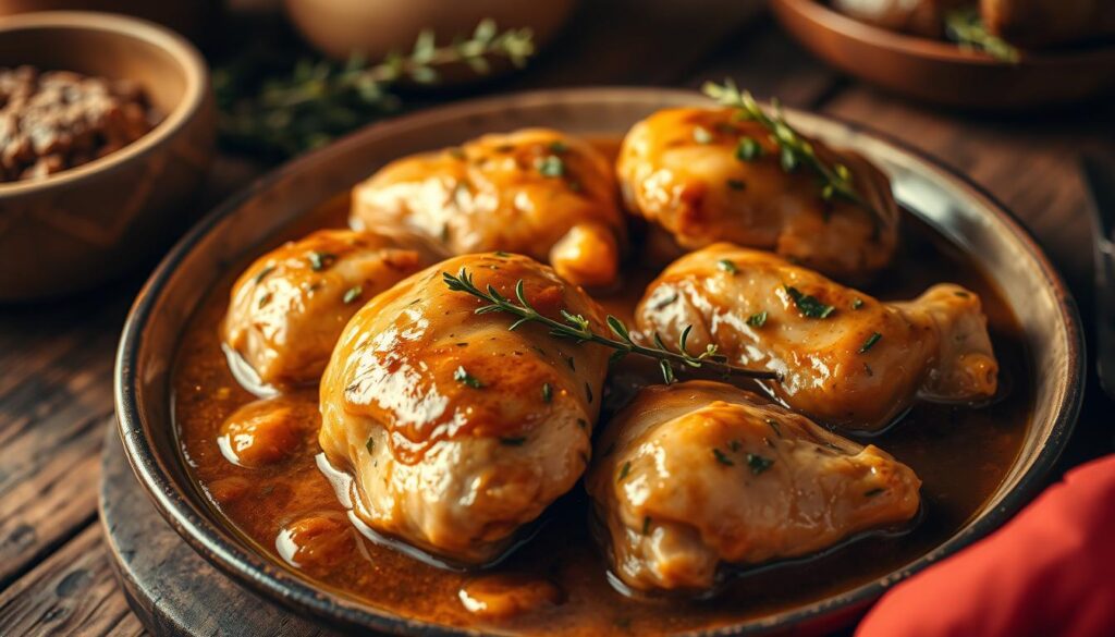 smothered chicken thighs recipe