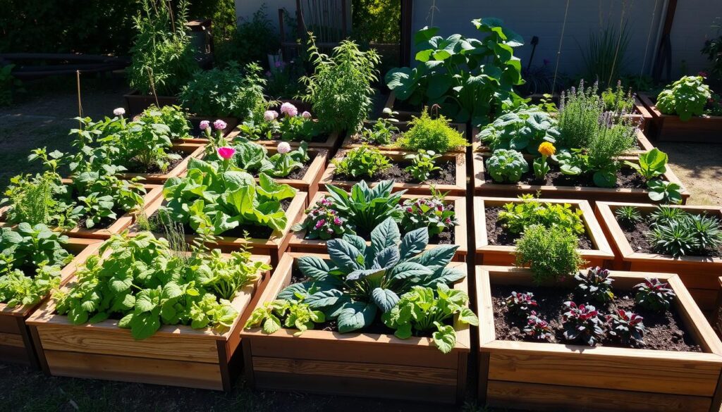 square foot garden layout