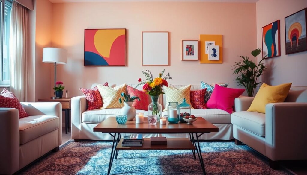 start small with colorful decor