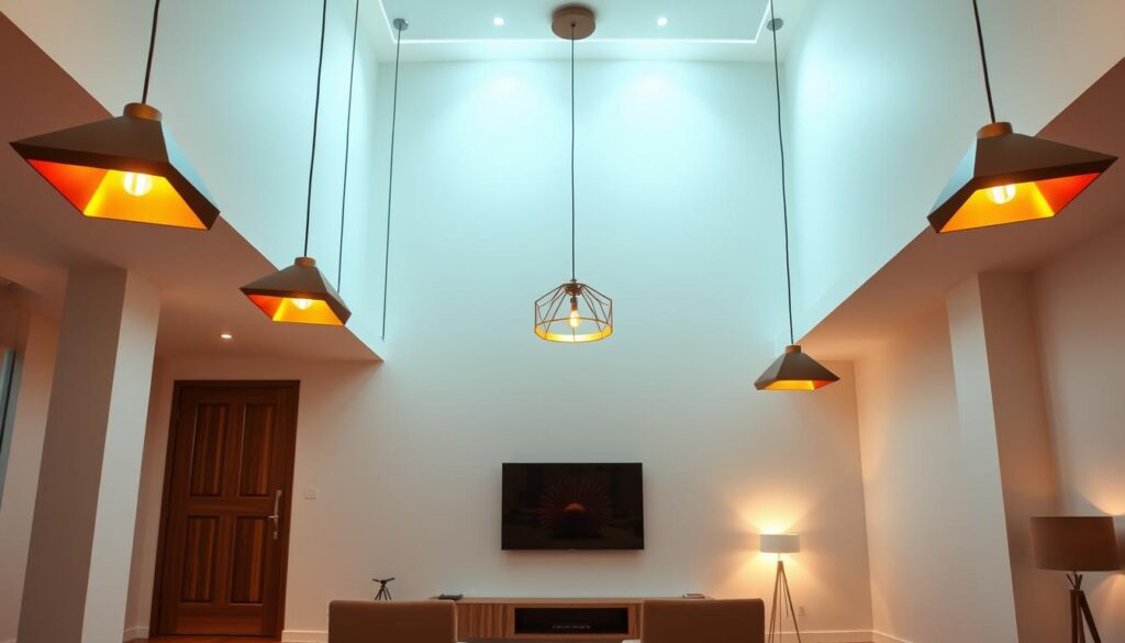 statement lighting for vibrant spaces