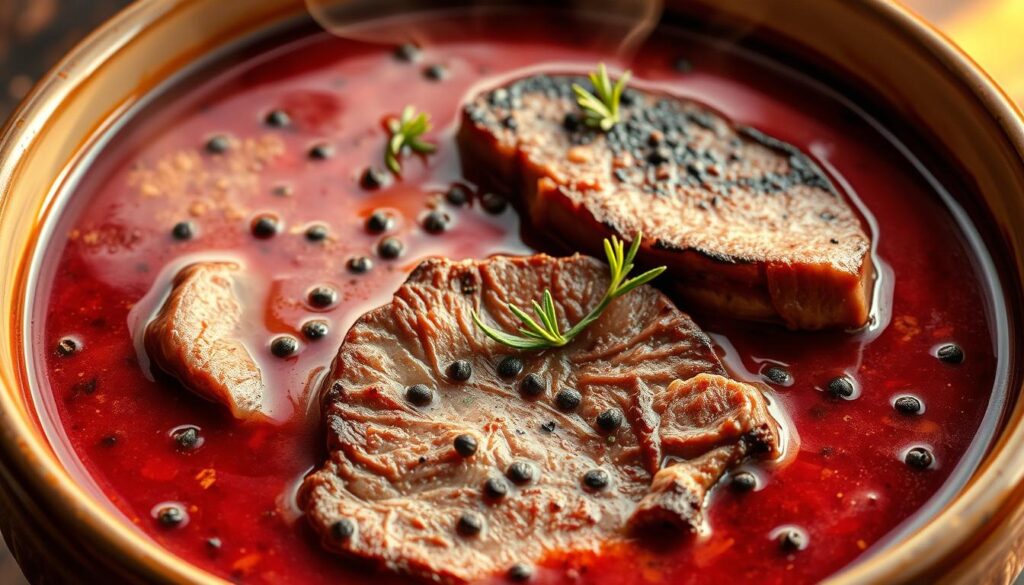 steak au poivre soup