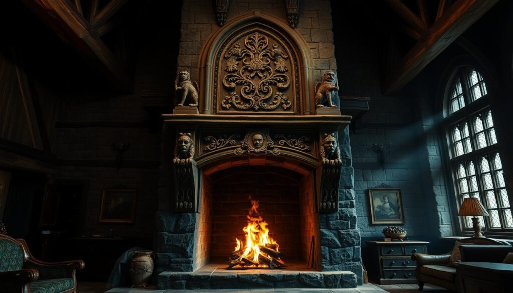 stone fireplace design