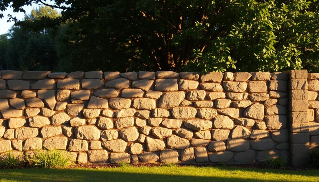 stone partition for privacy