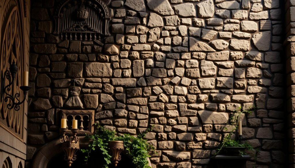 stone wall decor