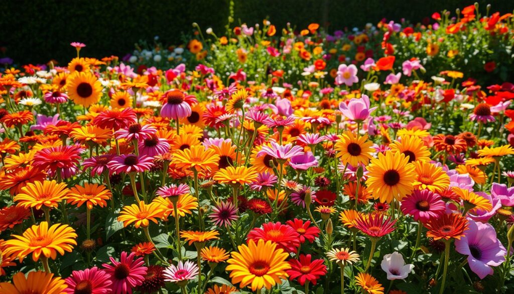 sun-loving flower bed