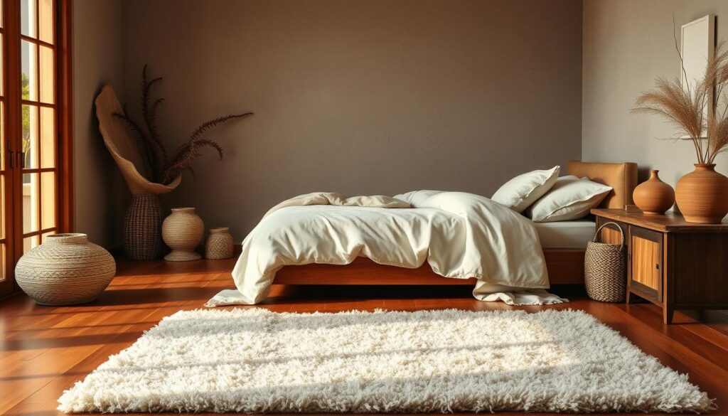 textured bedroom materials