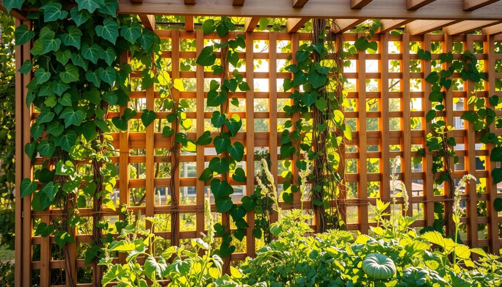 trellises for vegetable garden