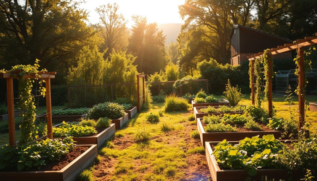 vegetable garden location