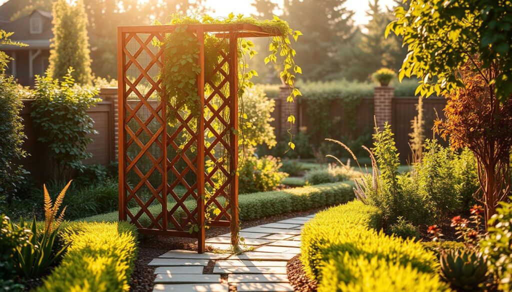 vertical gardening trellis