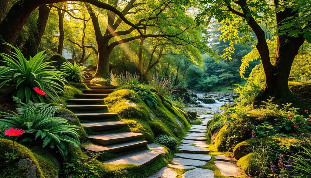 woodland path garden