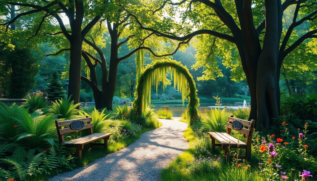 woodland path garden