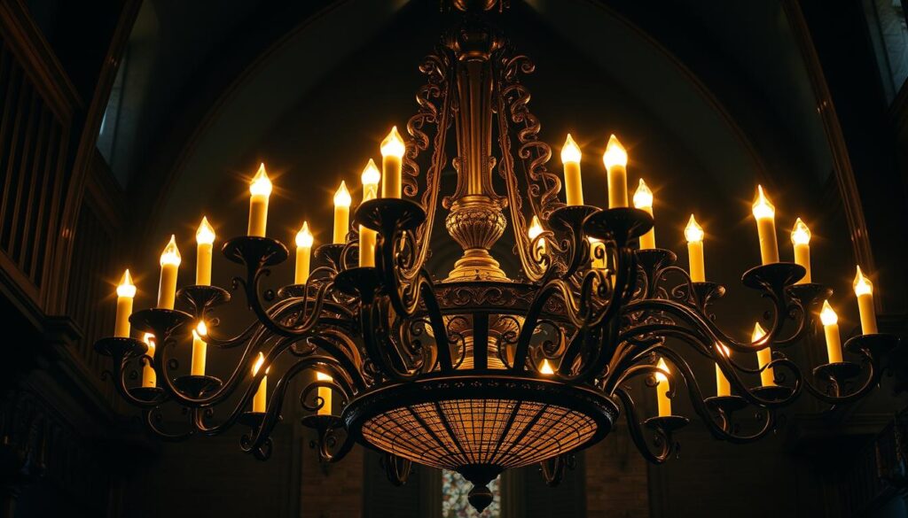 wrought iron chandelier