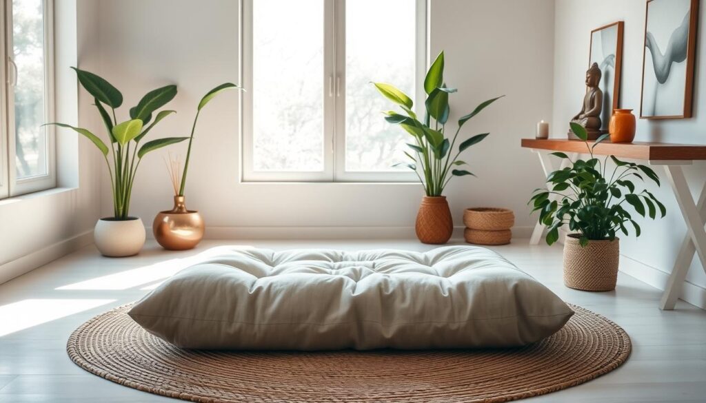 zen room meditation nook