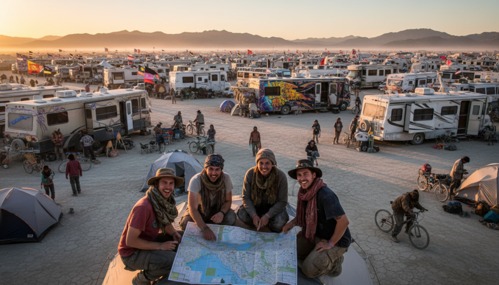 arrival strategies black rock city