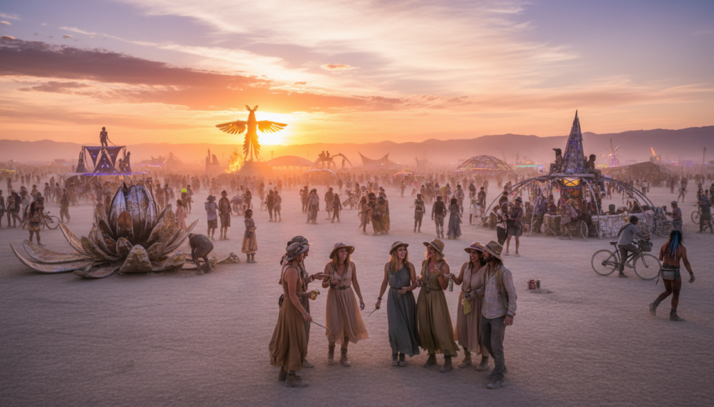 burning man attendees burning man attendees