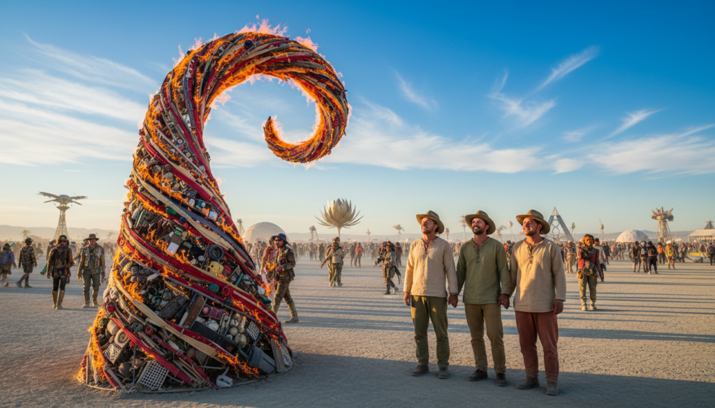 burning man festival art