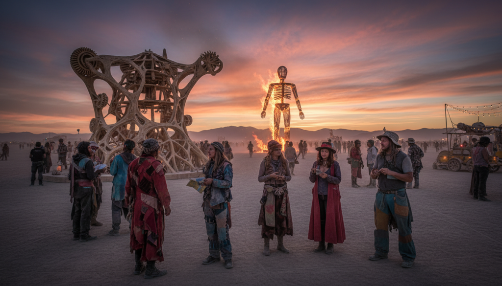 burning man final stretch