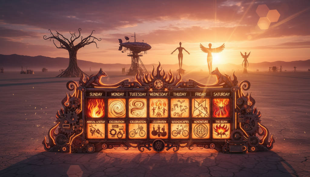 burning man schedule