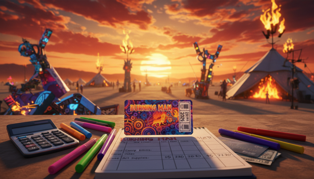 burning man ticket budget