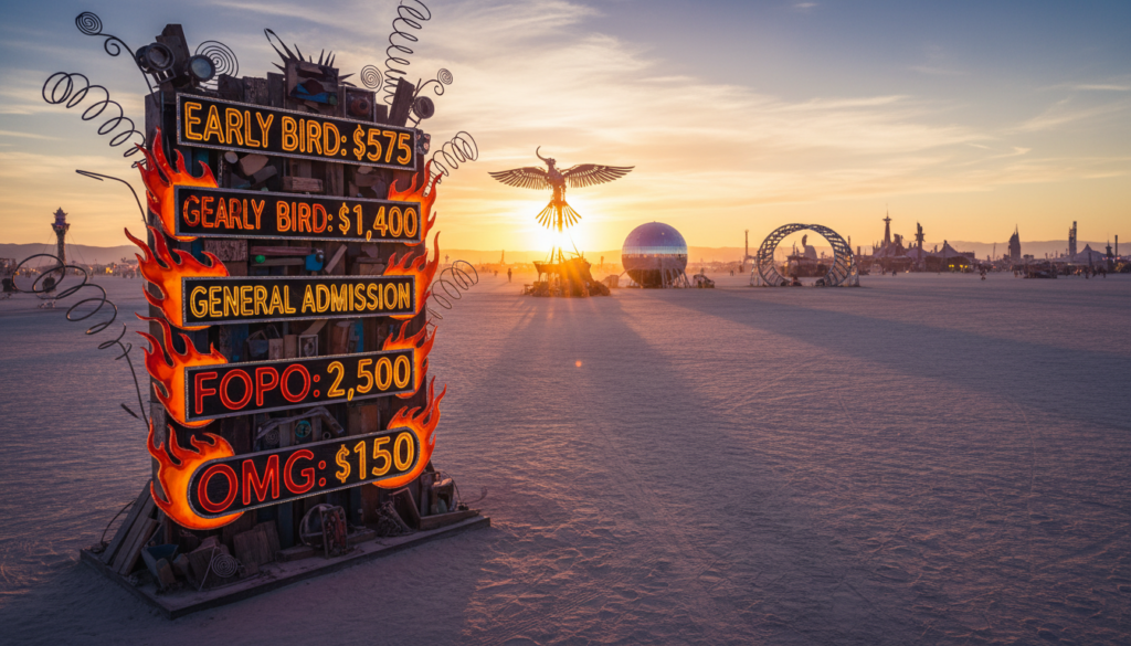 burning man ticket prices