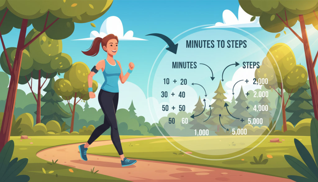 minutes to steps conversion