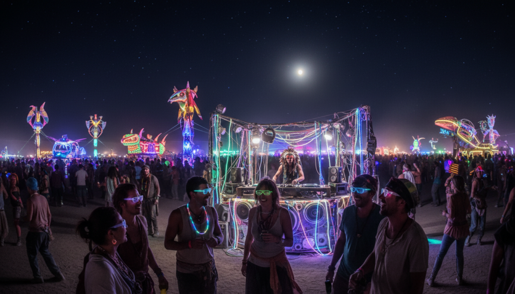 music night burning man