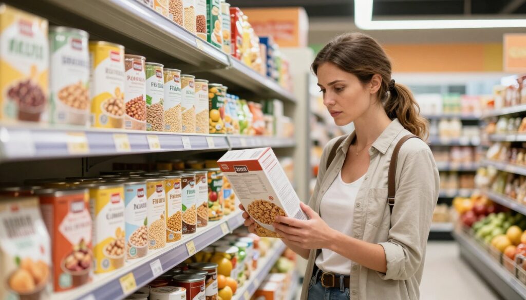 reading labels fiber