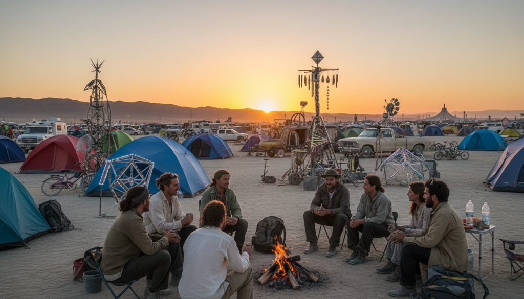 staging near black rock city
