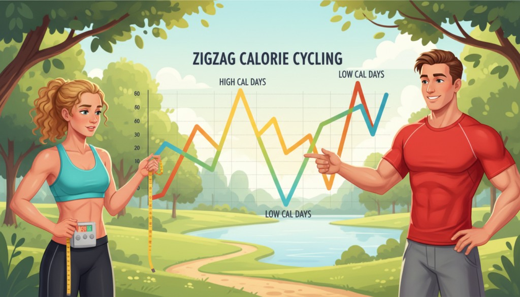 zigzag calorie cycling
