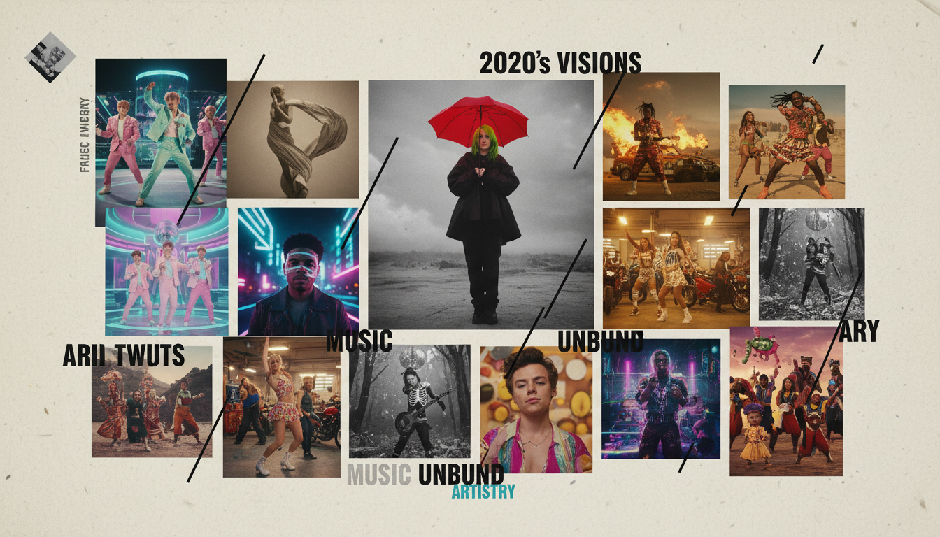 collage of additional noteworthy music videos from the 2020s decade